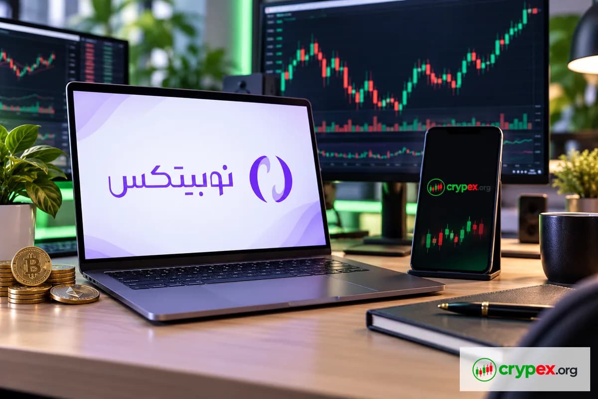 نمایش انتزاعی نمودار بازار رمزارز