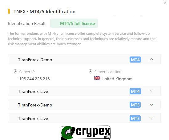 بروکر تی ان اف ایکس | TNFX